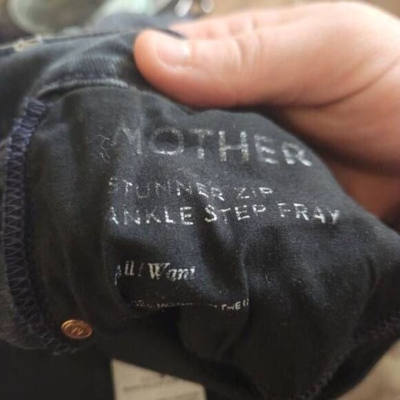 MOTHER Stunner Zip Ankle Step Fray All I Want Sz 25 - Picture 7 of 7